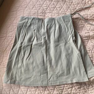 Topshop Cream/Tan Mini Skirt